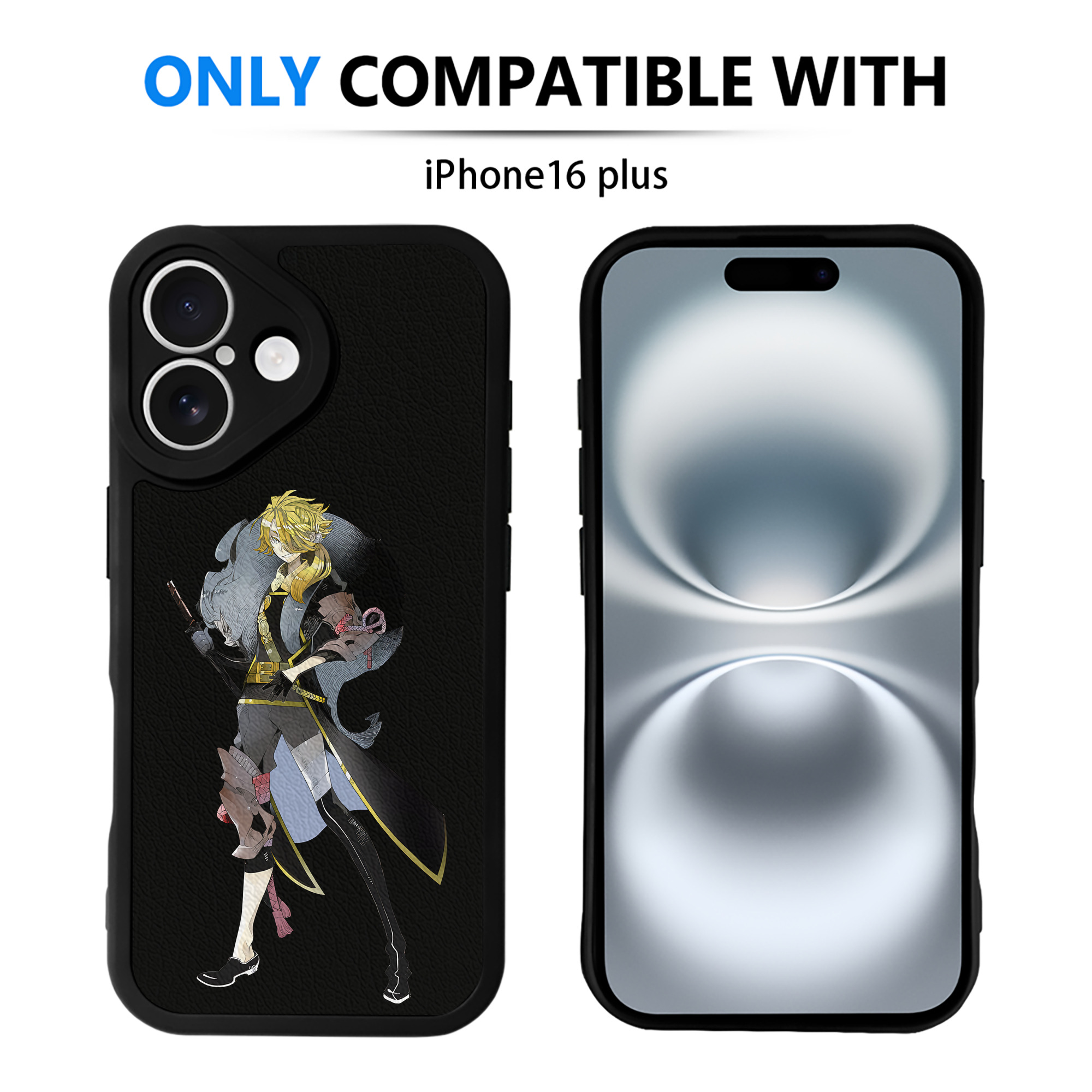 （画像用） 刀剣乱舞 Touken Ranbu 【iPhone 16シリーズ対応】シリコンスマホケース（レザー調） 材質：シリコン